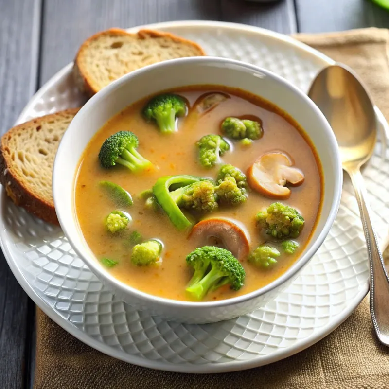 Image of Mushroom & Broccoli Soup