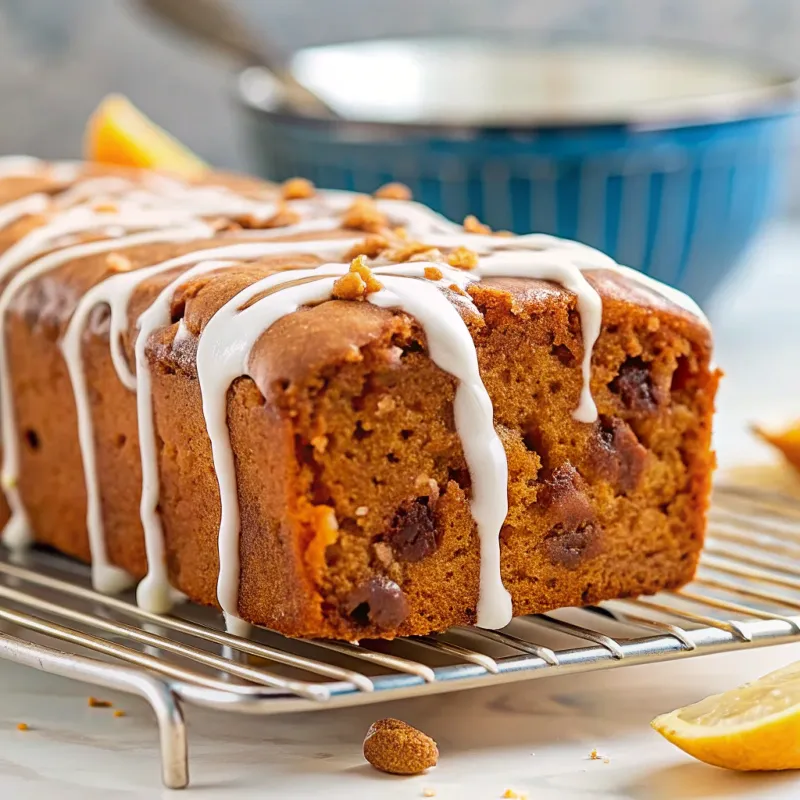 Image of Carrot Cake Loaf with Lemon Glaze