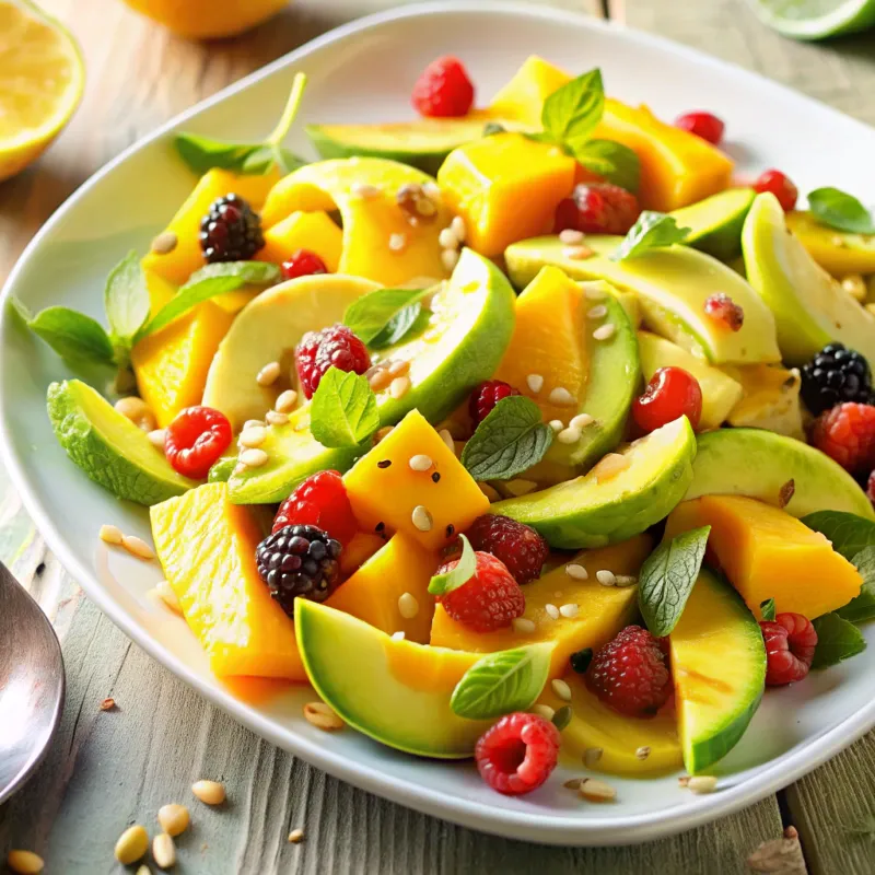Image of Avocado Fruit Salad with Orange Vinaigrette