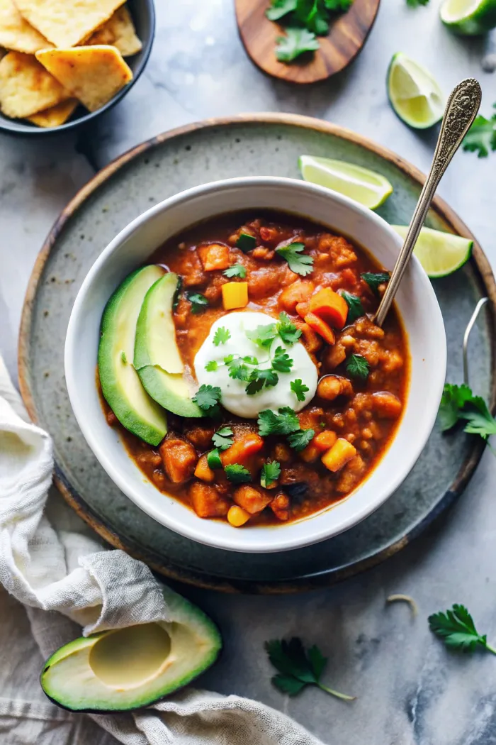 Image of One-Pot Vegan Pumpkin Chili