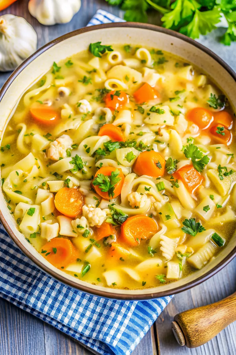 Image of Vegan Chicken Noodle Soup