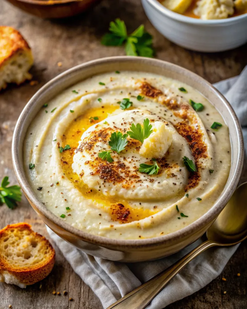 Image of Creamy Vegan Cauliflower Soup