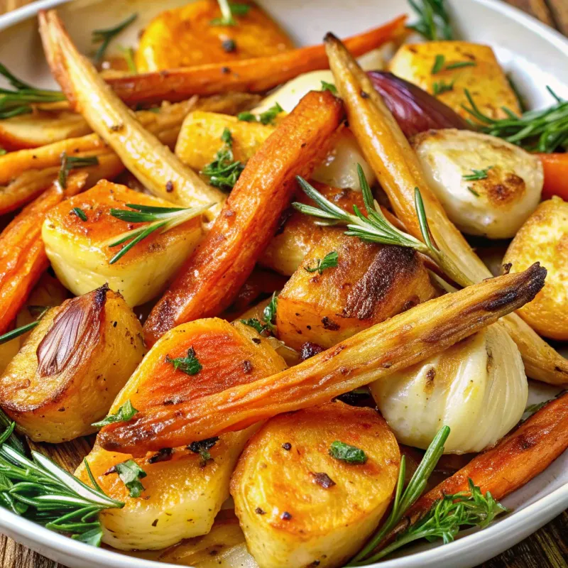Image of Roast Potatoes, Parsnips & Carrots