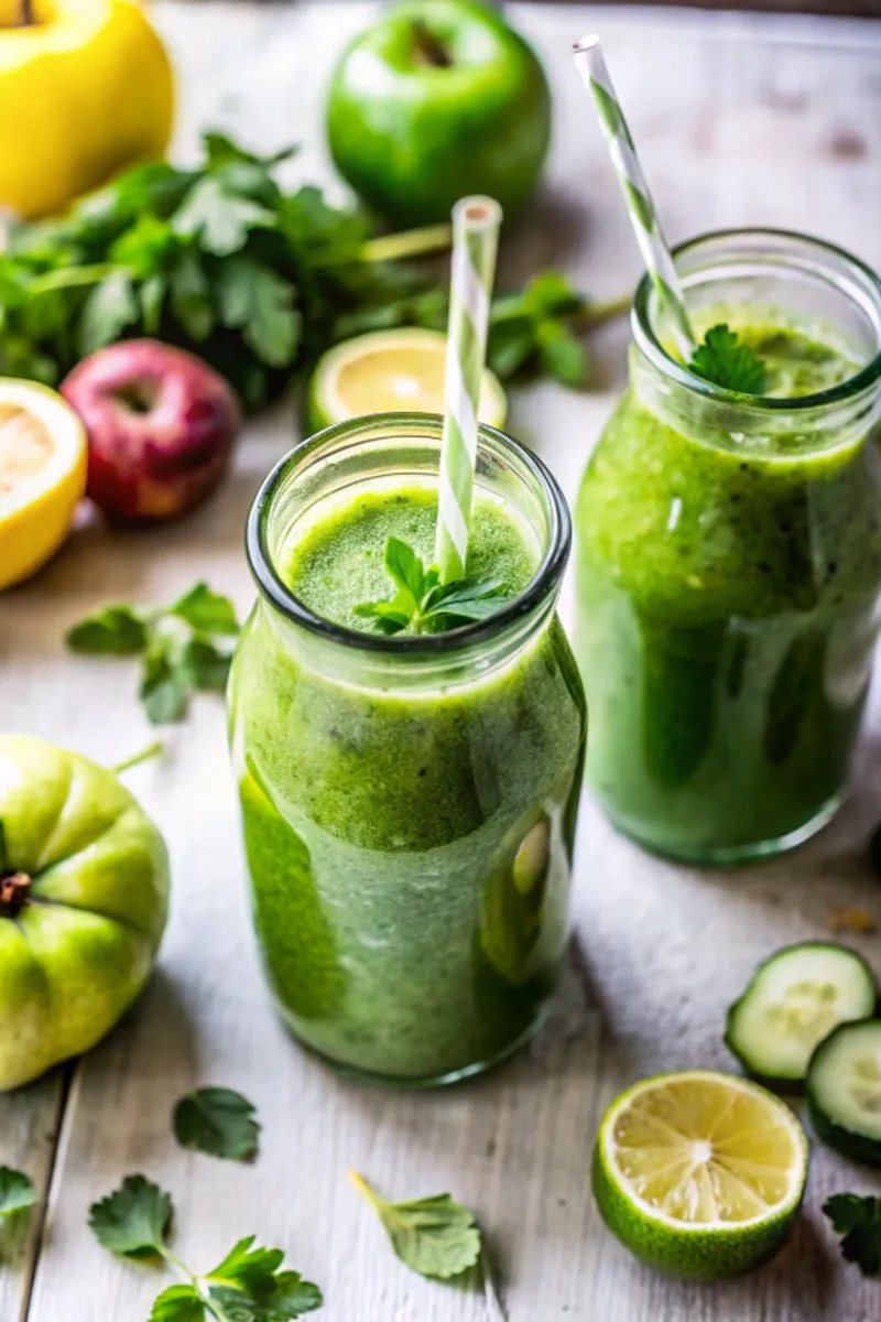 Image of Green Apple Lemon Cucumber Ginger Smoothie