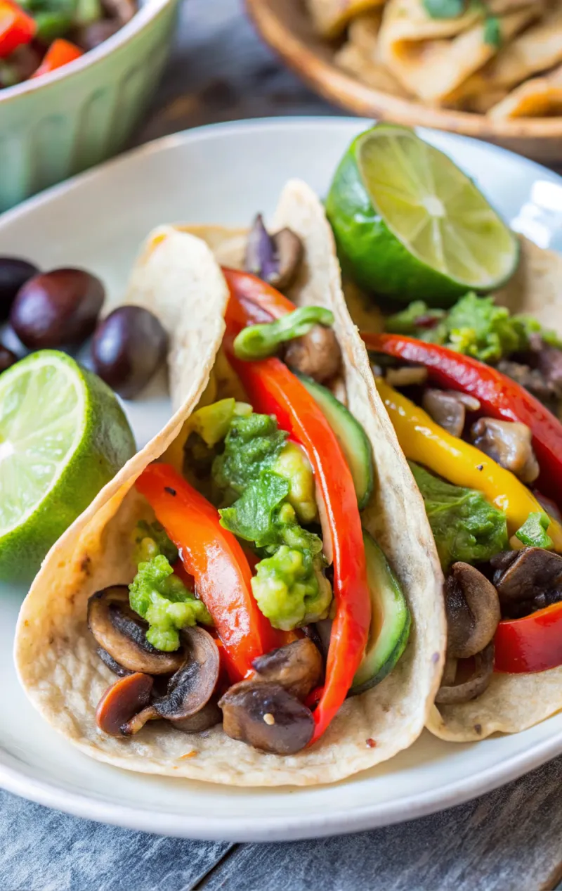 Image of Vegetarian Portobello Mushroom Fajitas