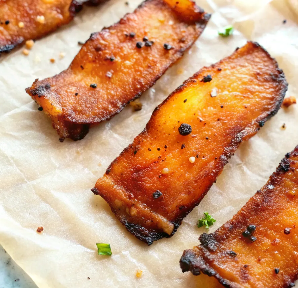 Image of Easy Vegan Mushroom Bacon