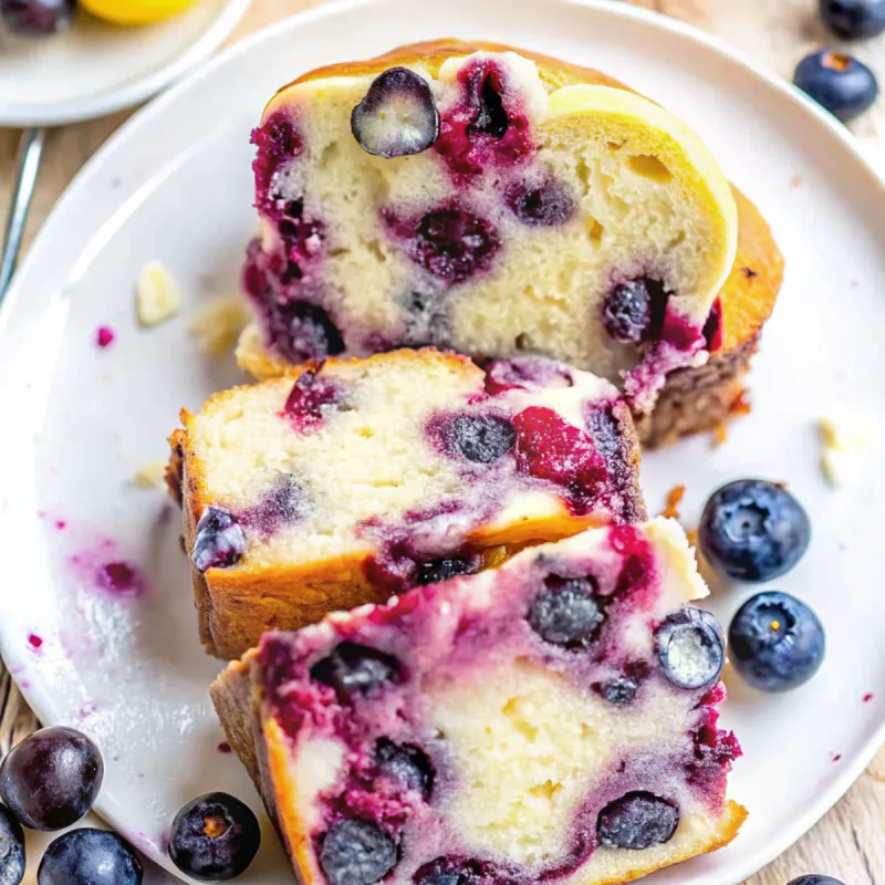 Image of Lemon Blueberry Pound Cake