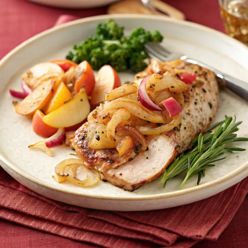 Image of Pork Tenderloin with Apple-Onion Chutney