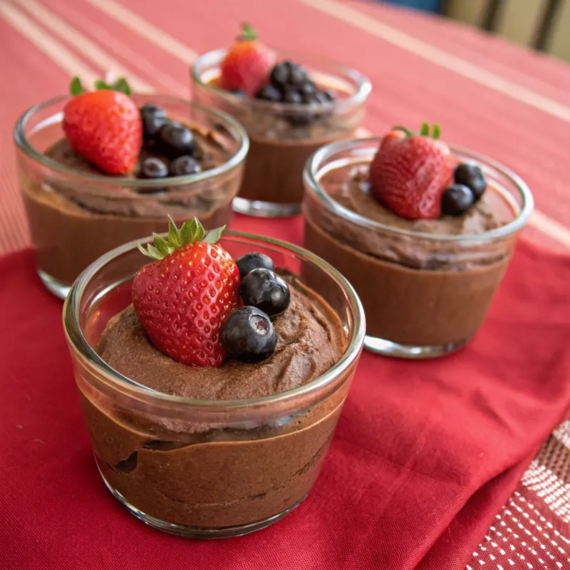 Image of Quick & Easy Berry Chocolate Mousse