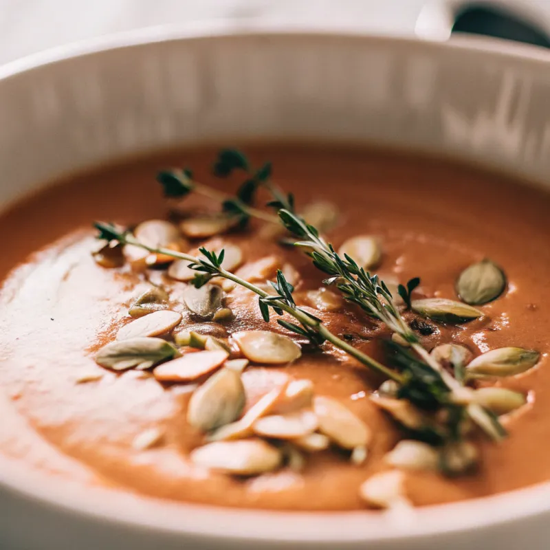 Image of Butternut Squash Soup with Toasted Pepitas