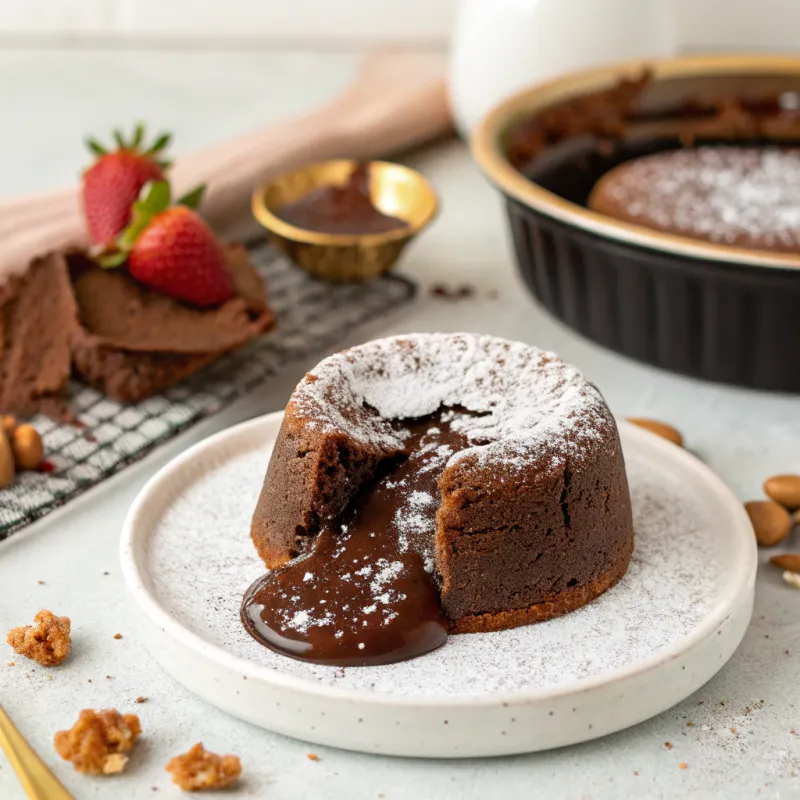 Image of Vegan Biscoff Chocolate Lava Cake