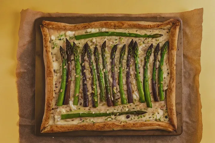 Image of Vegan Asparagus Tart Recipe