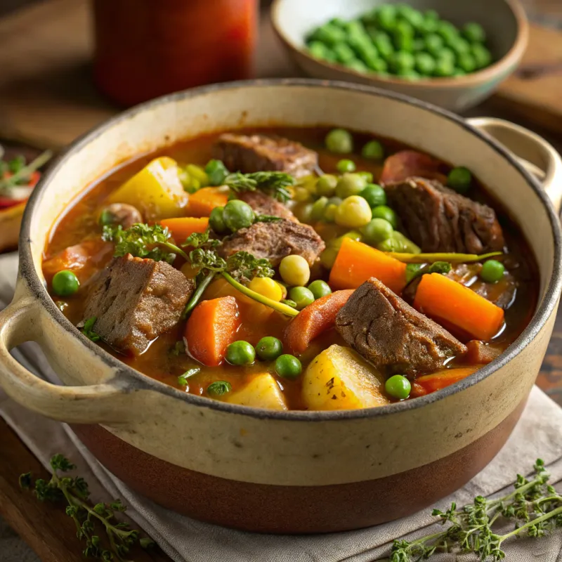 Image of Lamb Stew with Spring Vegetables