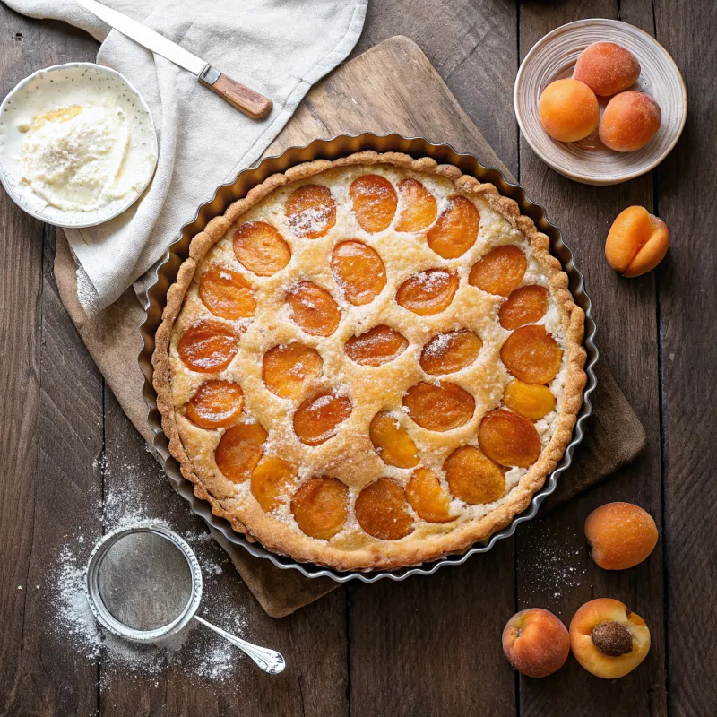 Image of Vegan Apricot Frangipane Tart