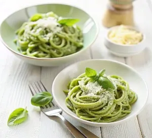 Image of Green Sauce Spaghetti