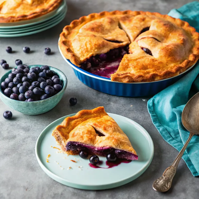 Image of Old-Fashioned Blueberry Pie