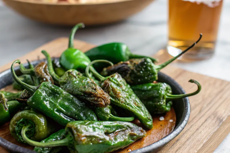 Image of Blistered Padron Peppers