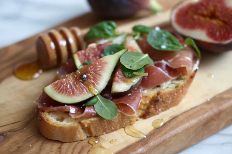 Image of Fig and Prosciutto Tartine