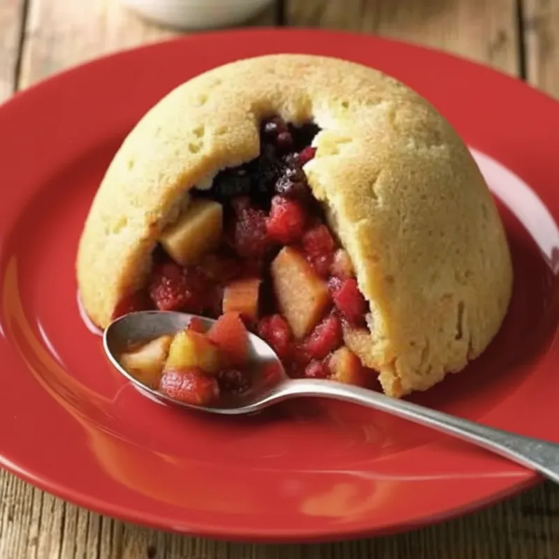 Image of Baked Fruity Autumn Pudding