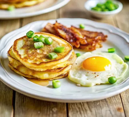 Image of Potato & Spring Onion Breakfast Pancakes