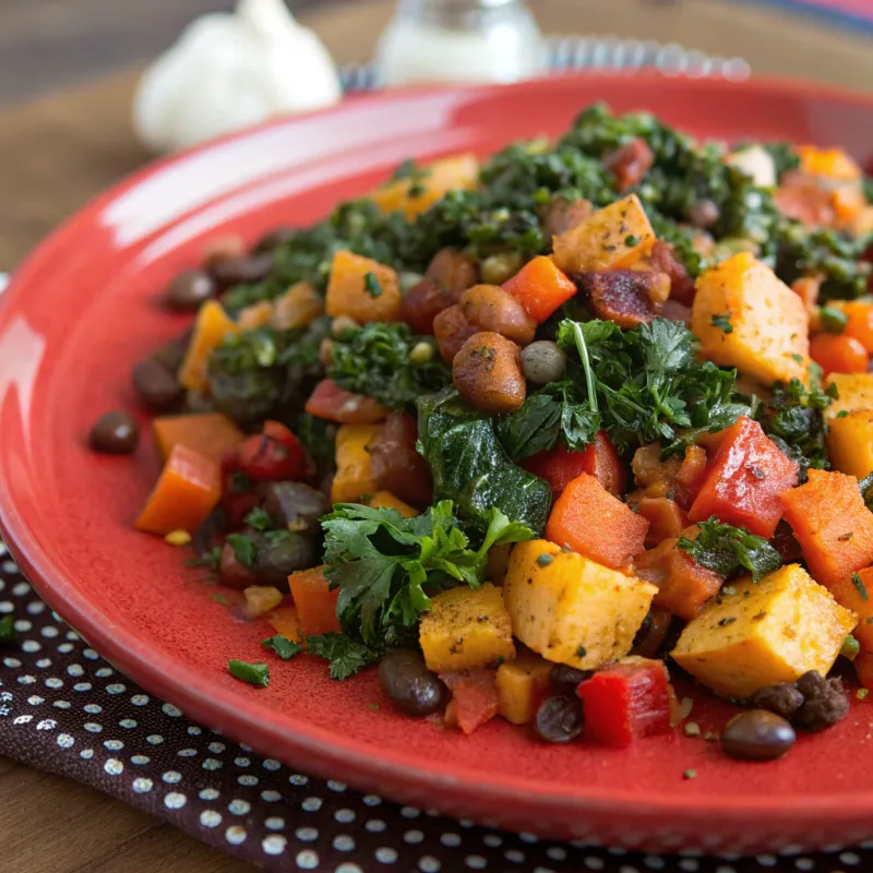 Image of Sweet Potato Hash with Kale