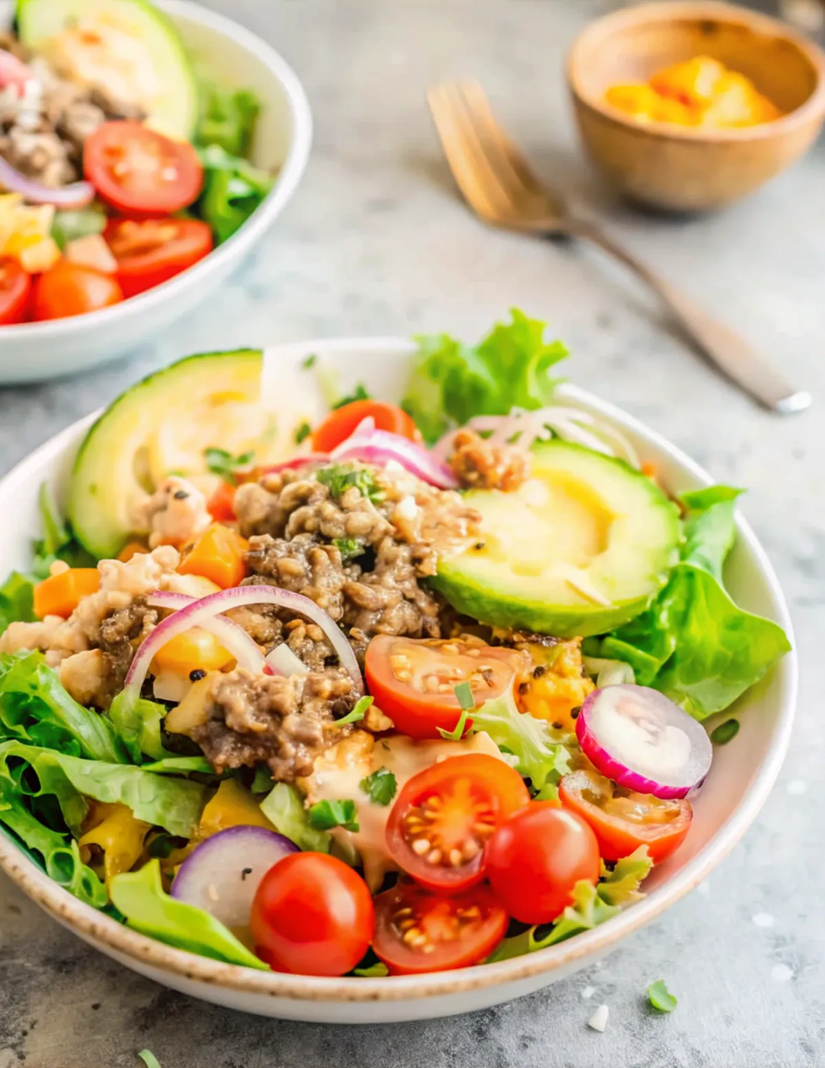 Image of Burger In A Bowl